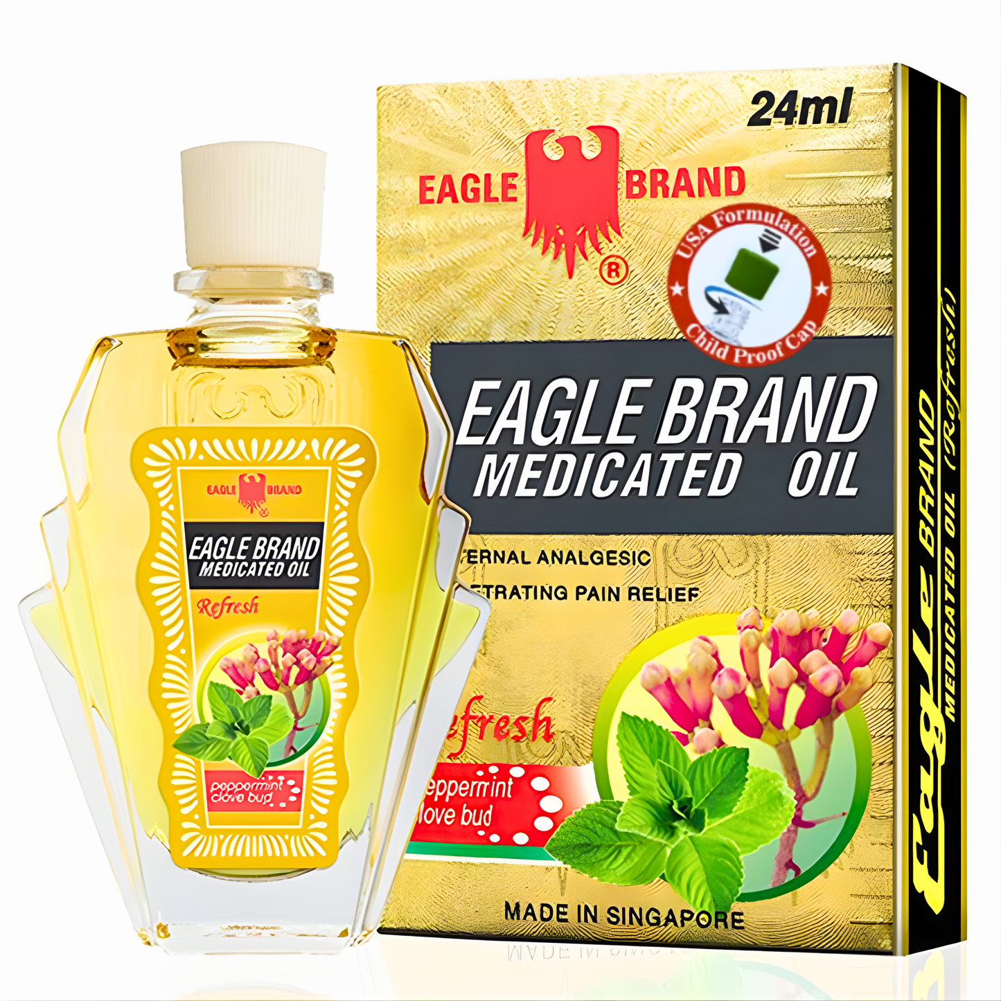 Eagle Brand Medicated Oil Peppermint Clove