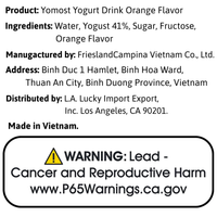 Yomost Yogurt Drink Orange Flavor 170ml