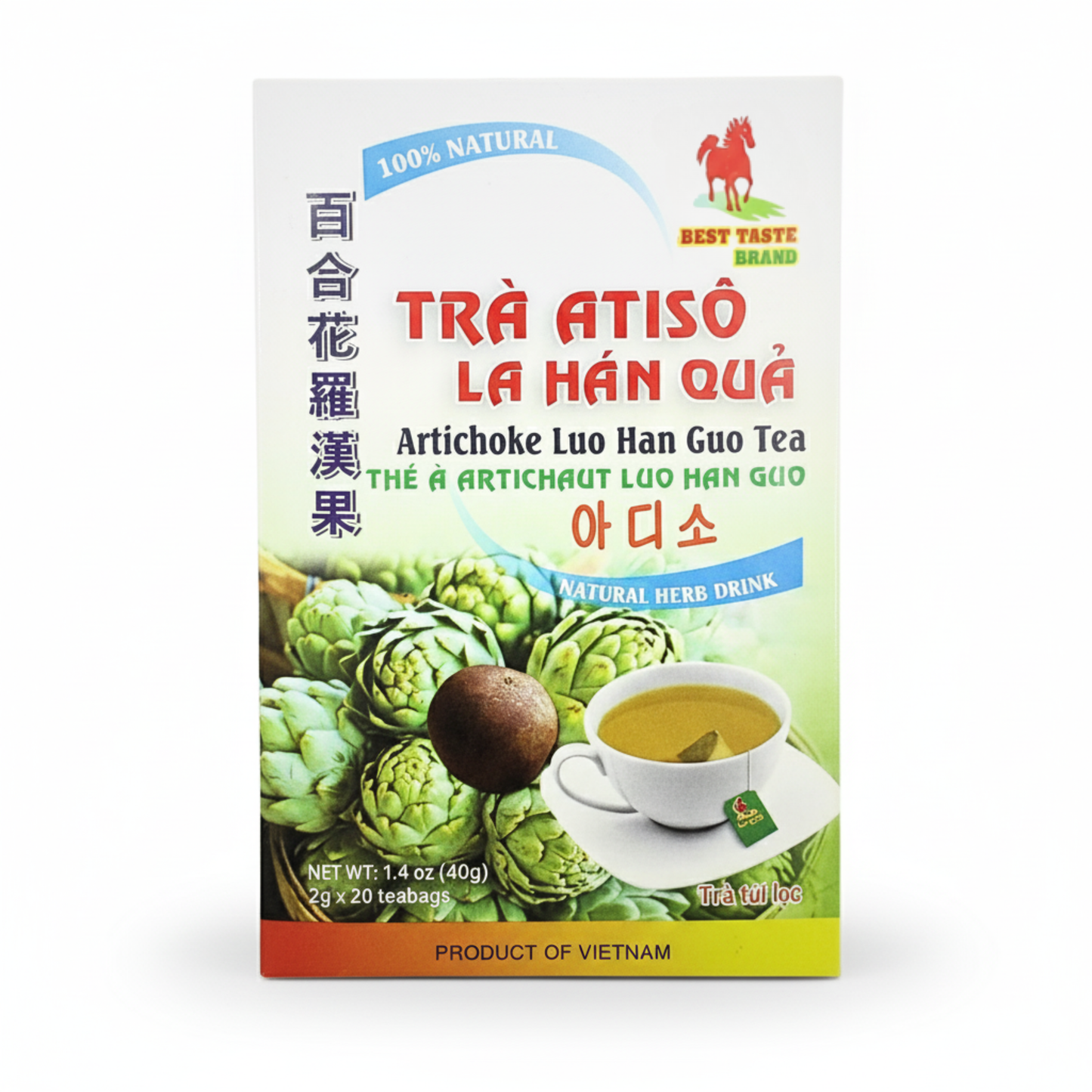 Best Taste Artichoke Monk Fruit Tea 1.4oz