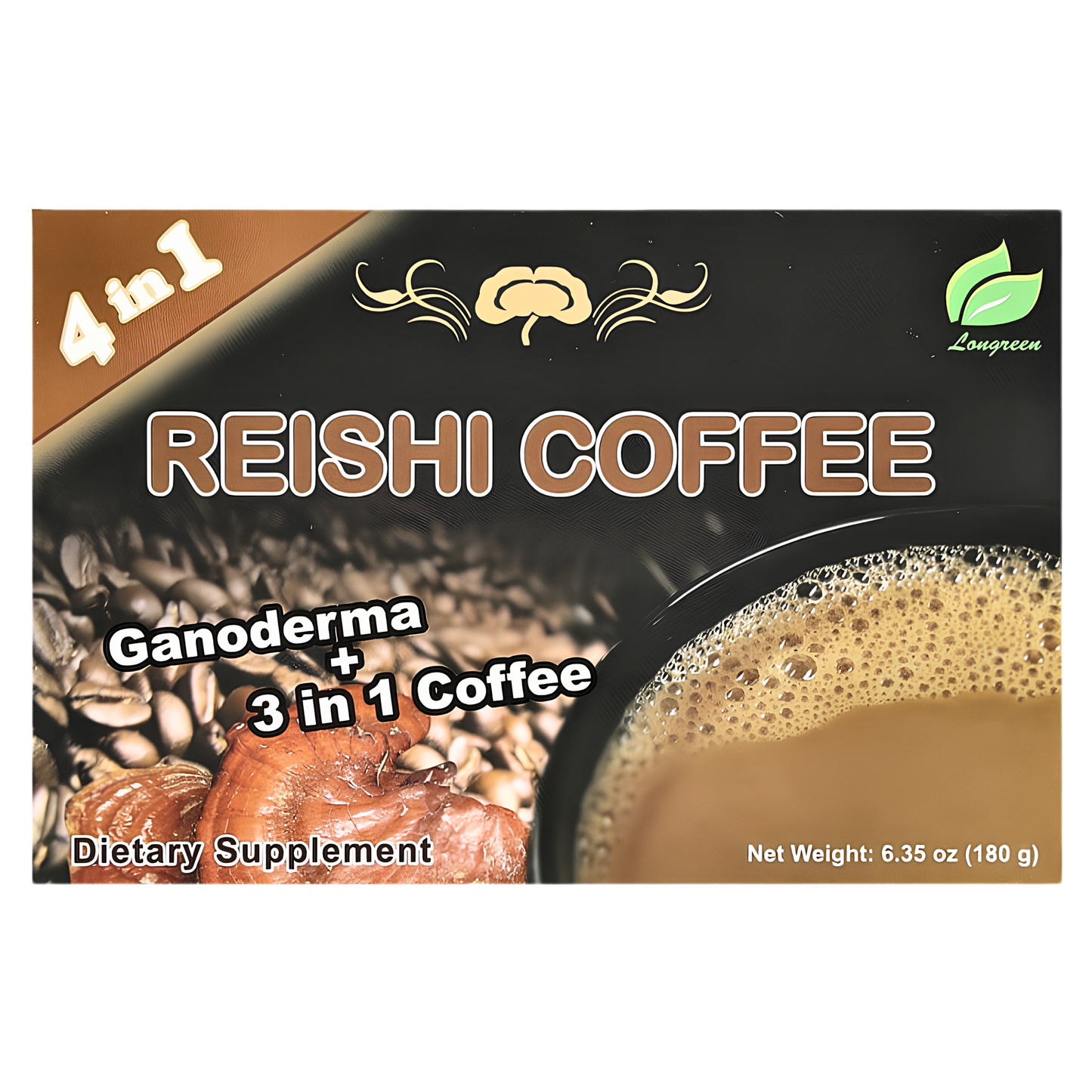 [Longreen] 4 In 1 Reishi Coffee - 6.35oz
