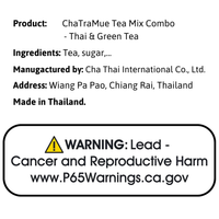 ChaTraMue Thai & Green Tea Combo