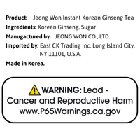 Jeong Won Instant Korean Ginseng Tea 200g