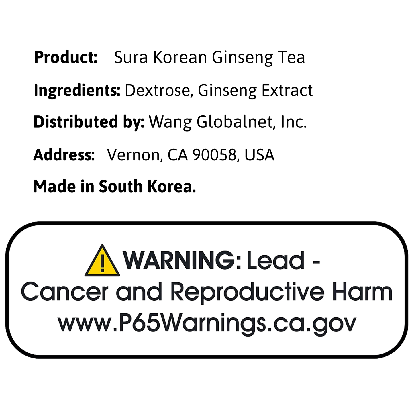 Surasang Korean Ginseng Tea 10.58oz