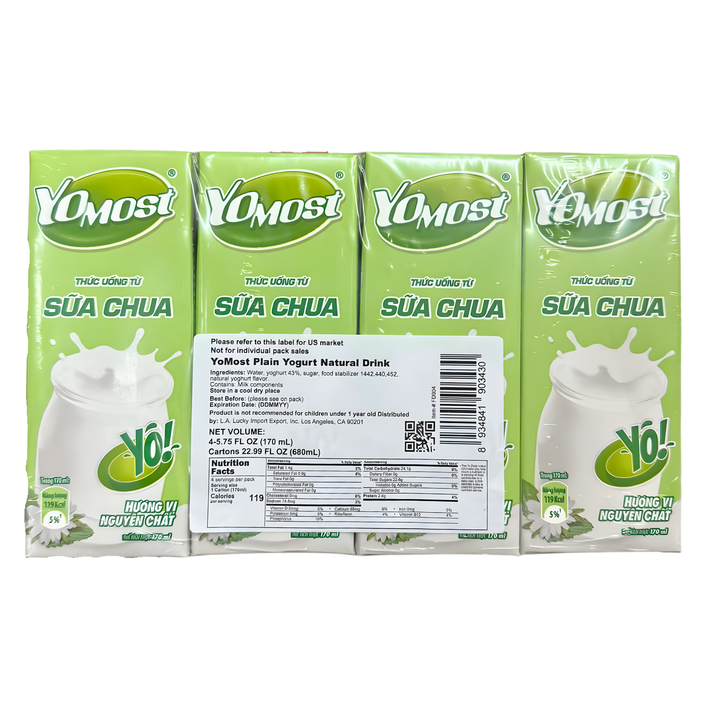 [YOMOST] Plain Yogurt Natural Drink - 170 ml
