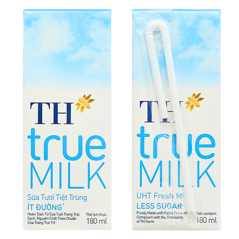 [TH] UHT Fresh Milk - Less Sugar - 180ml
