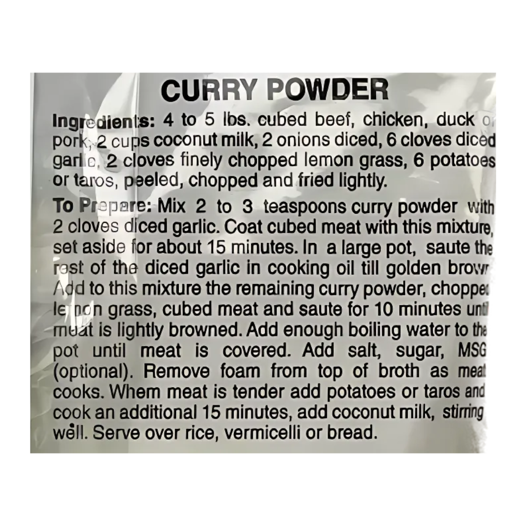 Sing Kung Curry Powder (Mild) 2oz