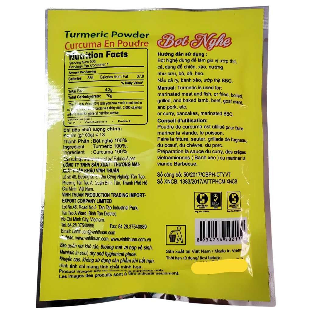 Vinh Thuan Turmeric Powder 8oz