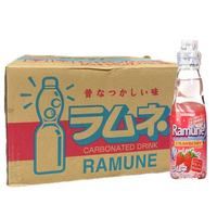 Sangaria Ramune Marble Soft Drink Strawberry Flavor 200ml