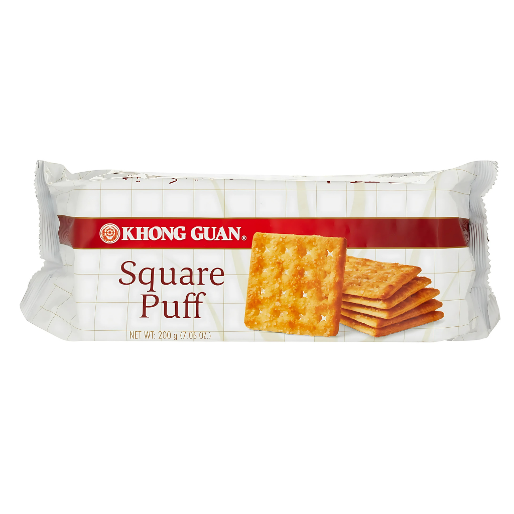 Khong Guan Square Puff Biscuits 7.05oz