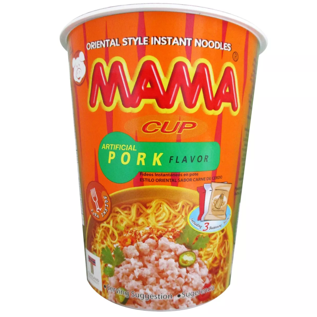 Mama Pork Flavor Instant Cup Noodles 2.47oz