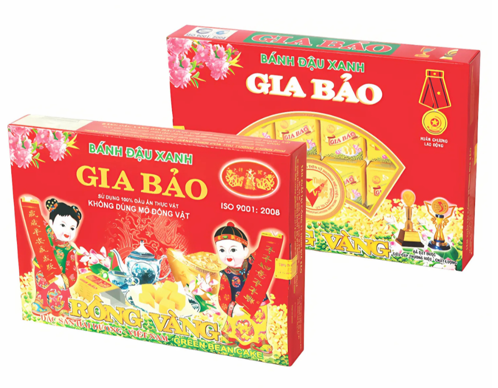 Gia Bao Golden Dragon Green Bean Cake 240g