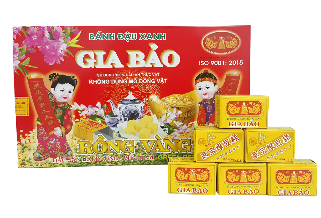 Gia Bao Golden Dragon Green Bean Cake 240g