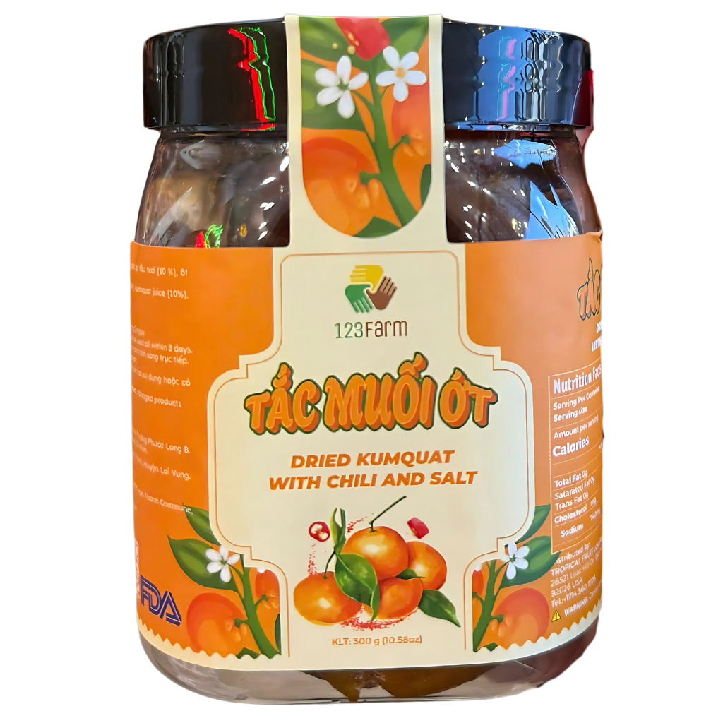 123Farm Dried Kumquat With Chili And Salt 10.58oz