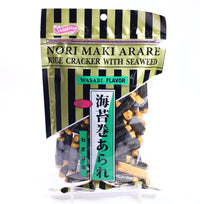 Shirakiku Nori Maki Arare Rice Crackers With Seaweed Wasabi Flavor 3oz