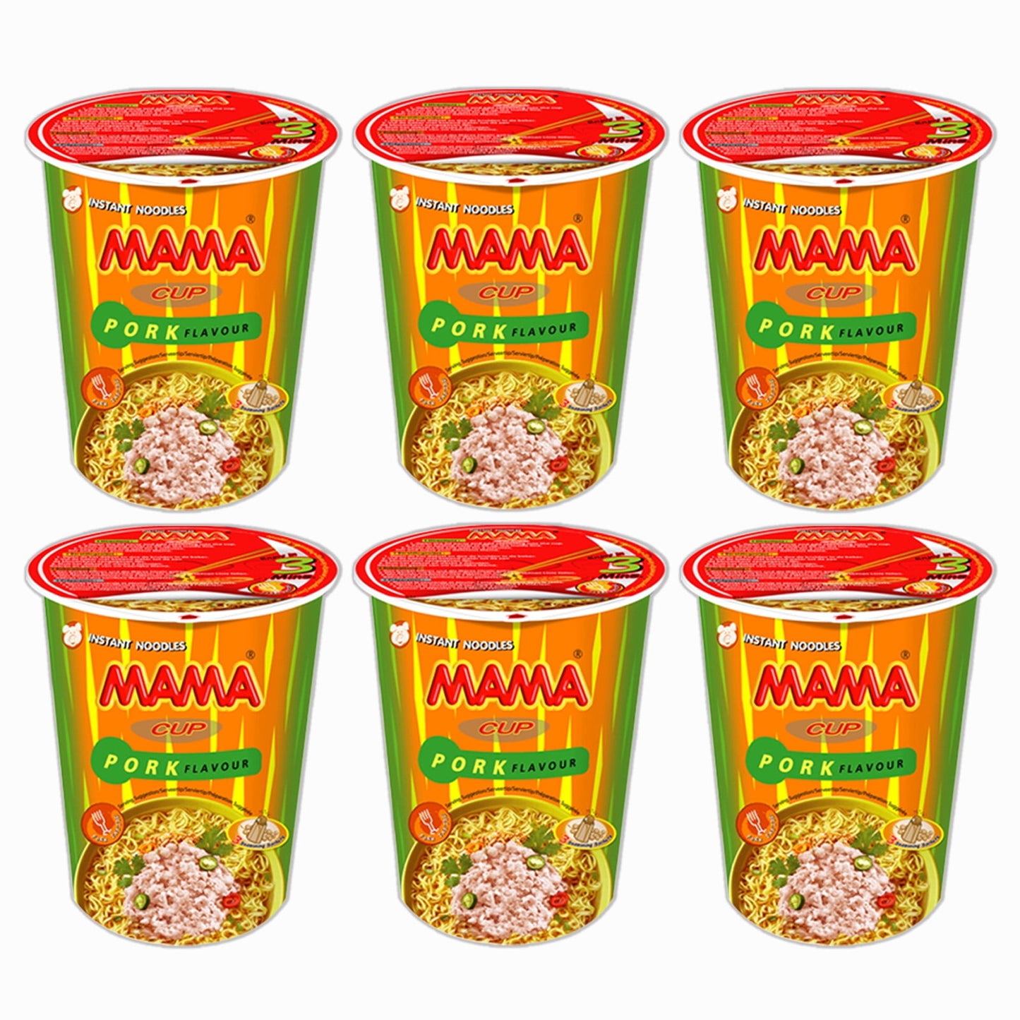 Mama Pork Flavor Instant Cup Noodles 2.47oz