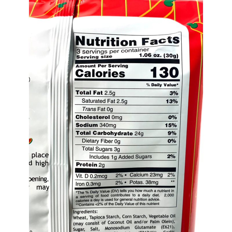 Oishi Prawn Crackers Spicy Flavor 90g