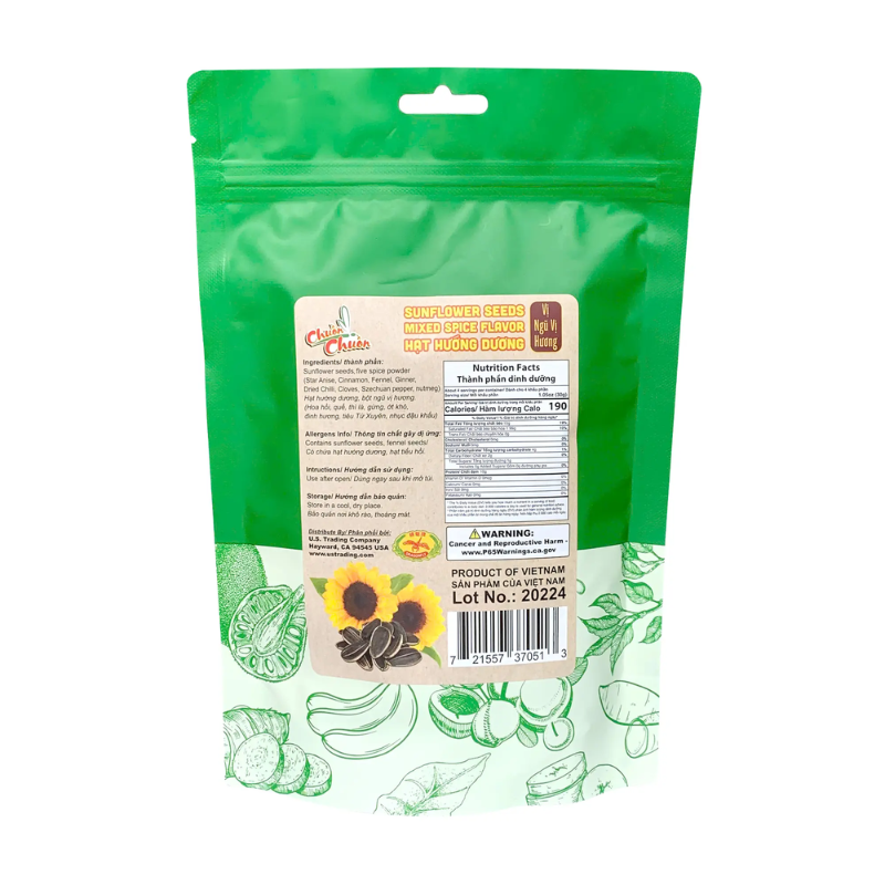 Chuon Chuon Sunflower Seeds Mixed Spice 130g