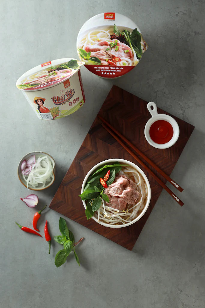 Simply Food Beef Flavored Instant Pho Noodle Bowl