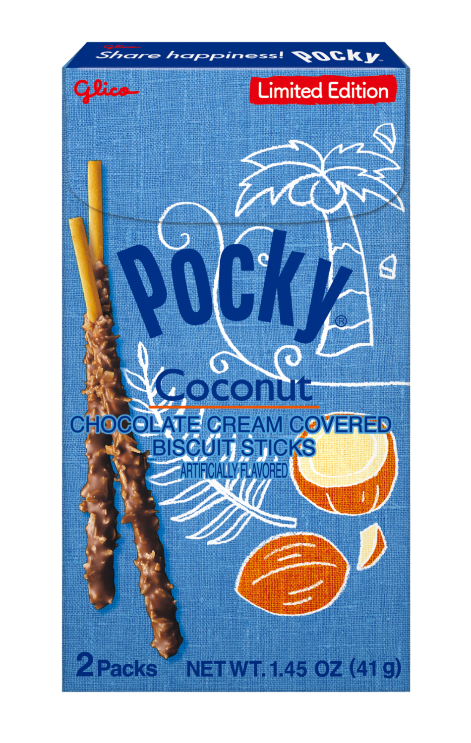 Glico Pocky Chocolate & Coconut 1.45oz