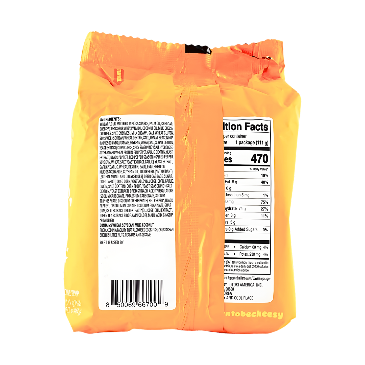 [OTOKI] Stir-Fry Cheesy Ramen Cheddar - 15.7oz