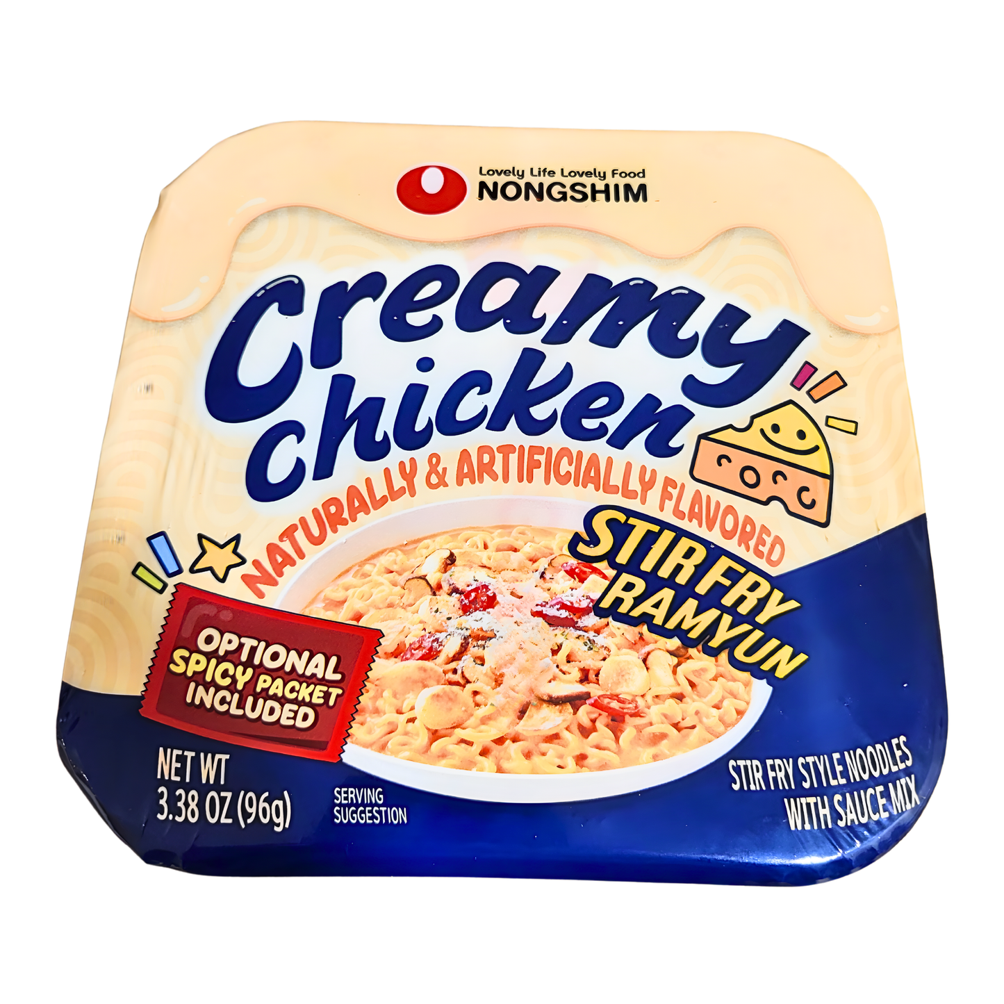 [NONGSHIM] Creamy Chicken Stir Fry Ramyun - 3.38 oz