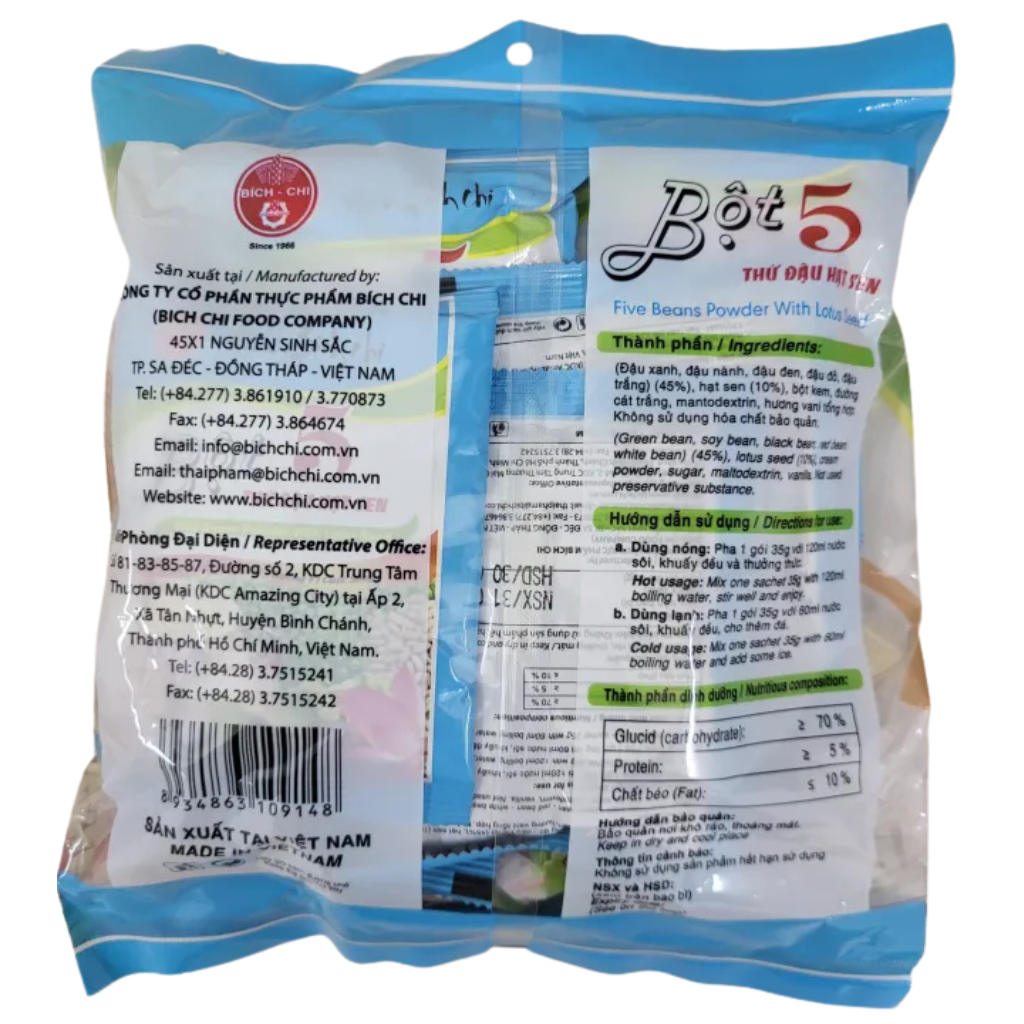 Bich Chi Five Bean Powder With Lotus Seeds 350g