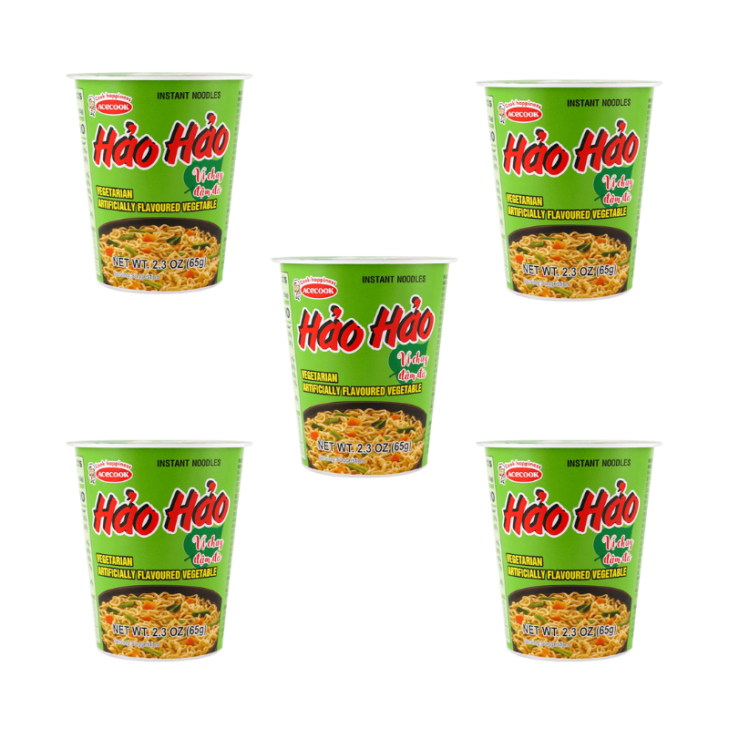 Acecook Hao Hao Vegetarian Flavour Cup Noodles