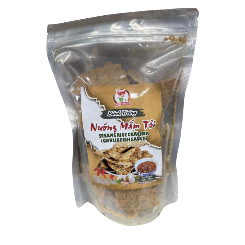 Happy Elephant Rice Cracker Garlic Sauce - 5.6oz