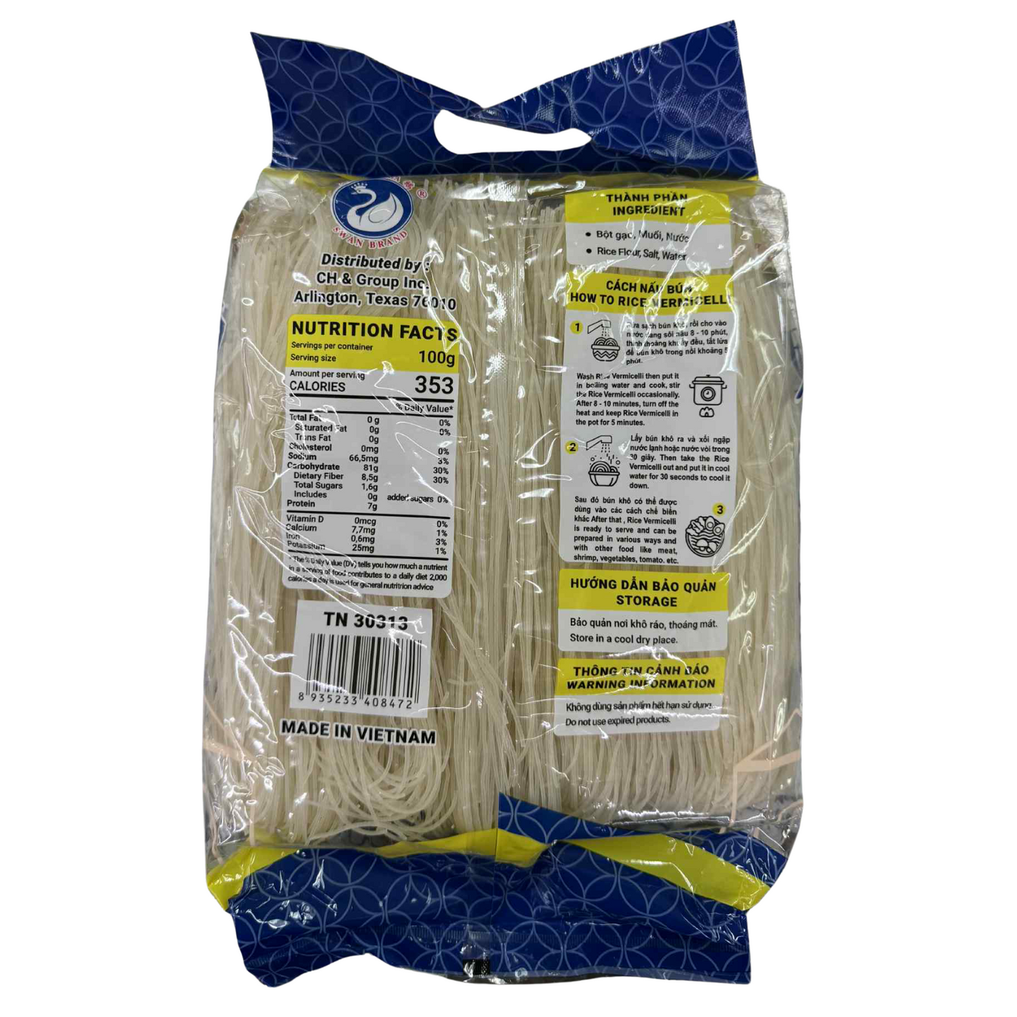 Swan Brand Sai Gon Rice Vermicelli 32oz