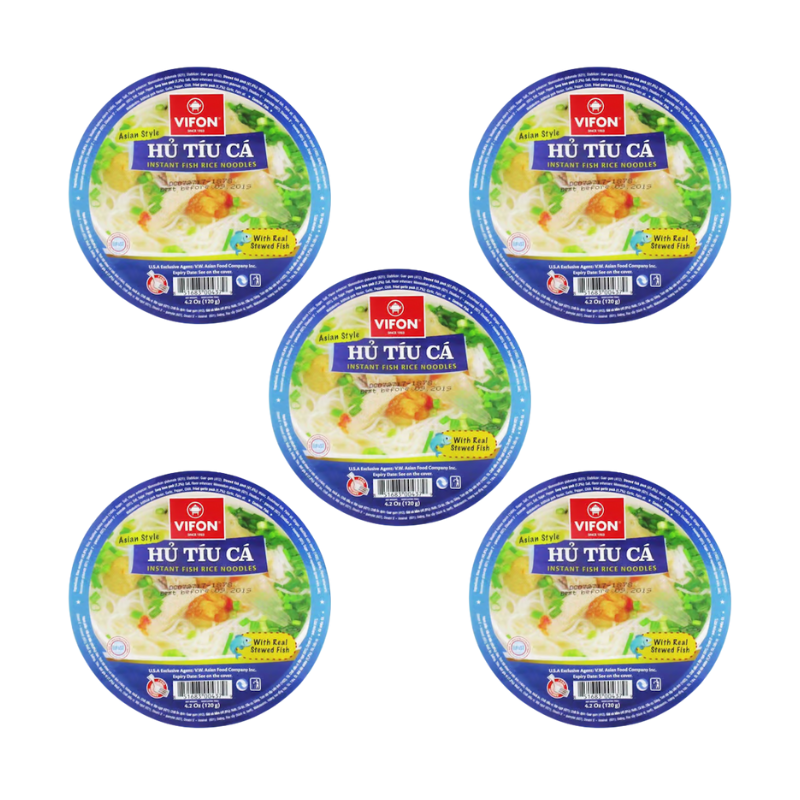 VIFON STEWED FISH INSTANT RICE NOODLES BOWL (HU TIU CA)