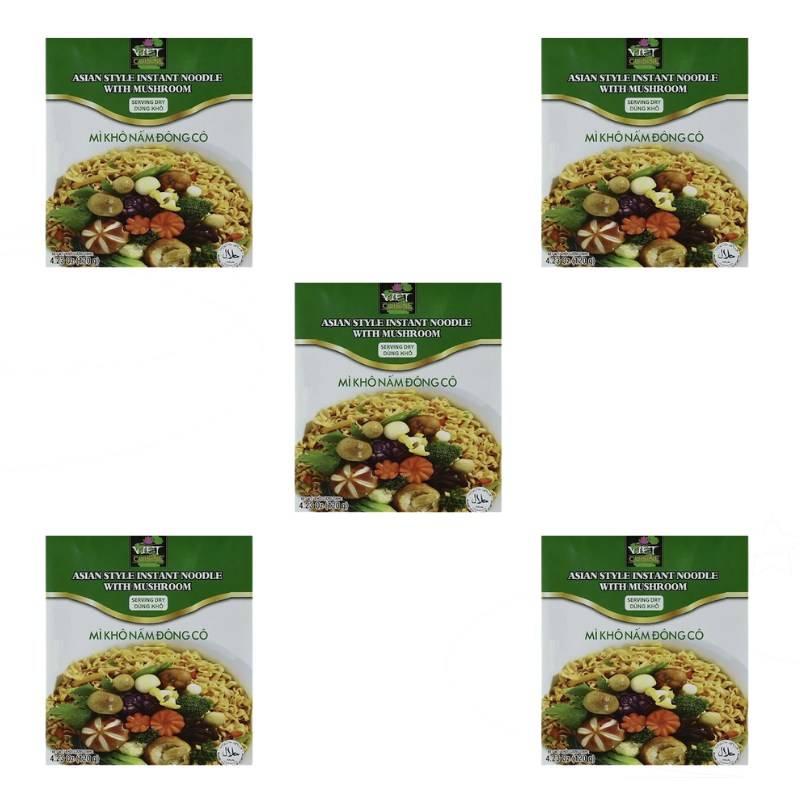 Viet Cuisine Asian Style Instant Noodle With Mushroom