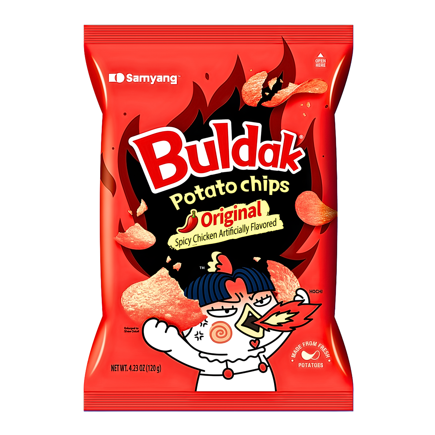 [SAMYANG] Buldak Original Potato Chips - 4.23oz
