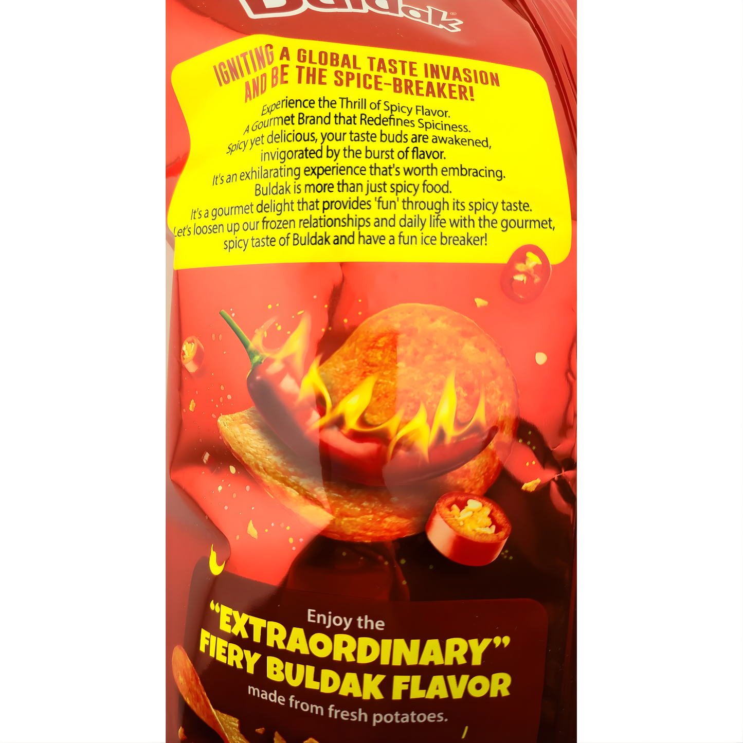 [SAMYANG] Buldak Original Potato Chips - 4.23oz