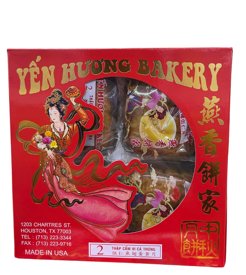 Yen Huong Mix Moon Cake Banh Trung Thu Thap Cam Vi Ca Trung ( 4 x 200 g )