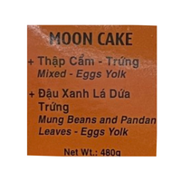 Happy Elephant - Moon Cake Mung Bean & Pandan Leaves - Egg Yolk ( 480 g )