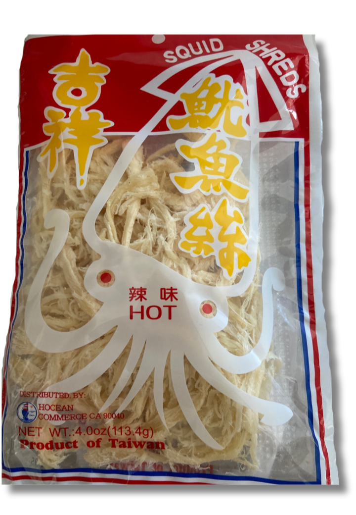 Hocean Squid Shreds (Hot) 4oz