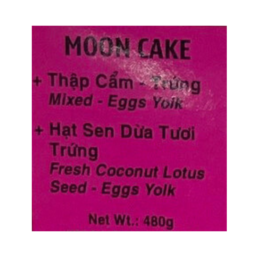 Happy Elephant - Moon Cake Fresh Coconut Lotus Seed - Egg Yolk (480 g )