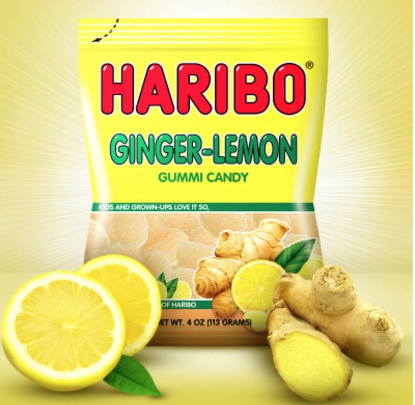 Haribo Ginger Lemon 4oz