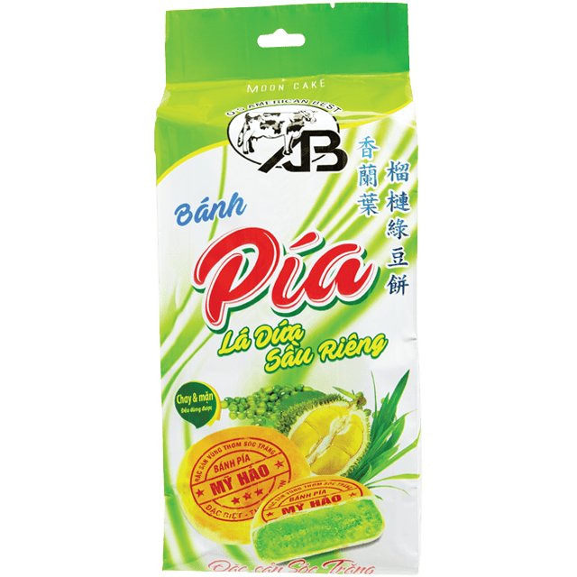 AB Brand Pia Cake Pandan - Durian 14 oz - A&E Foodstore