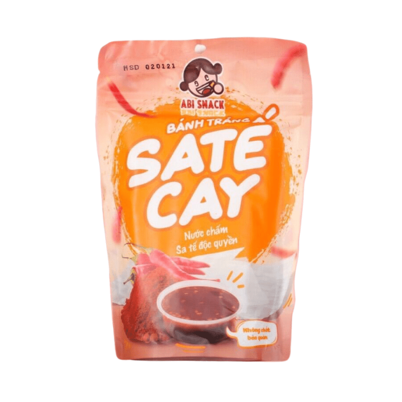 Abi Spicy Satay Rice Paper 2.82oz | Banh Trang Tron – A&E Foodstore