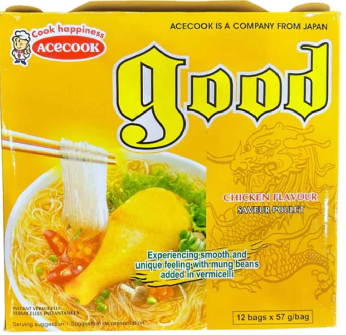 Acecook Good Instant Rice Noodle Chicken Flavour - A&E Foodstore