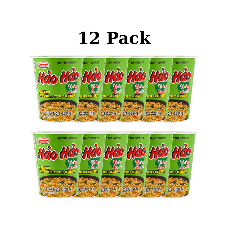 Acecook Hao Hao Vegetarian Flavour Cup Noodles - A&E Foodstore