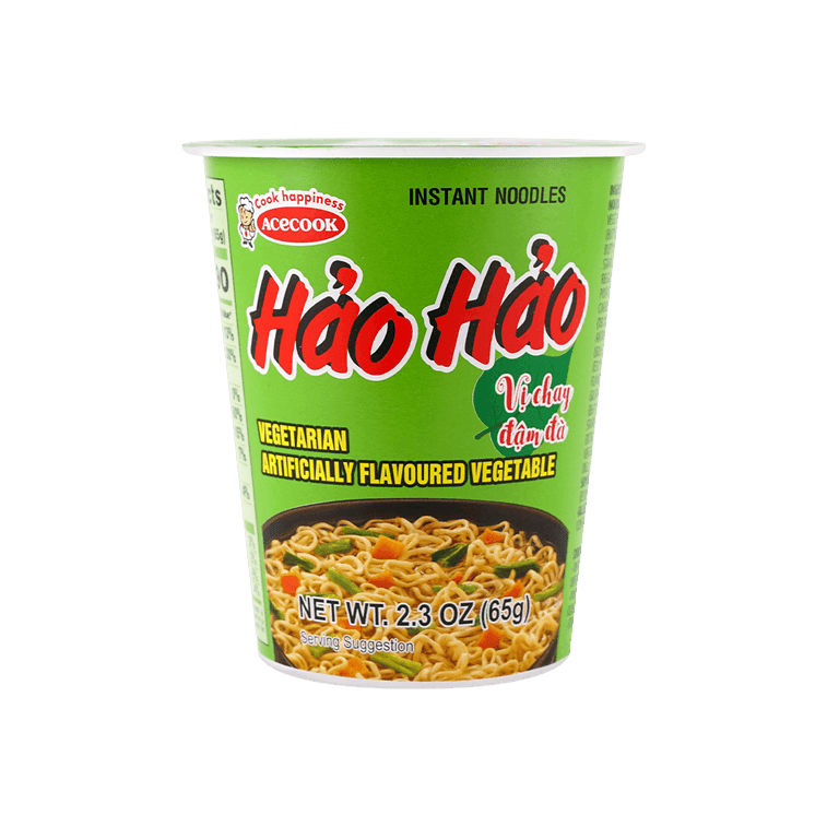 Acecook Hao Hao Vegetarian Flavour Cup Noodles - A&E Foodstore