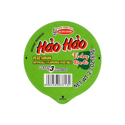 Acecook Hao Hao Vegetarian Flavour Cup Noodles - A&E Foodstore