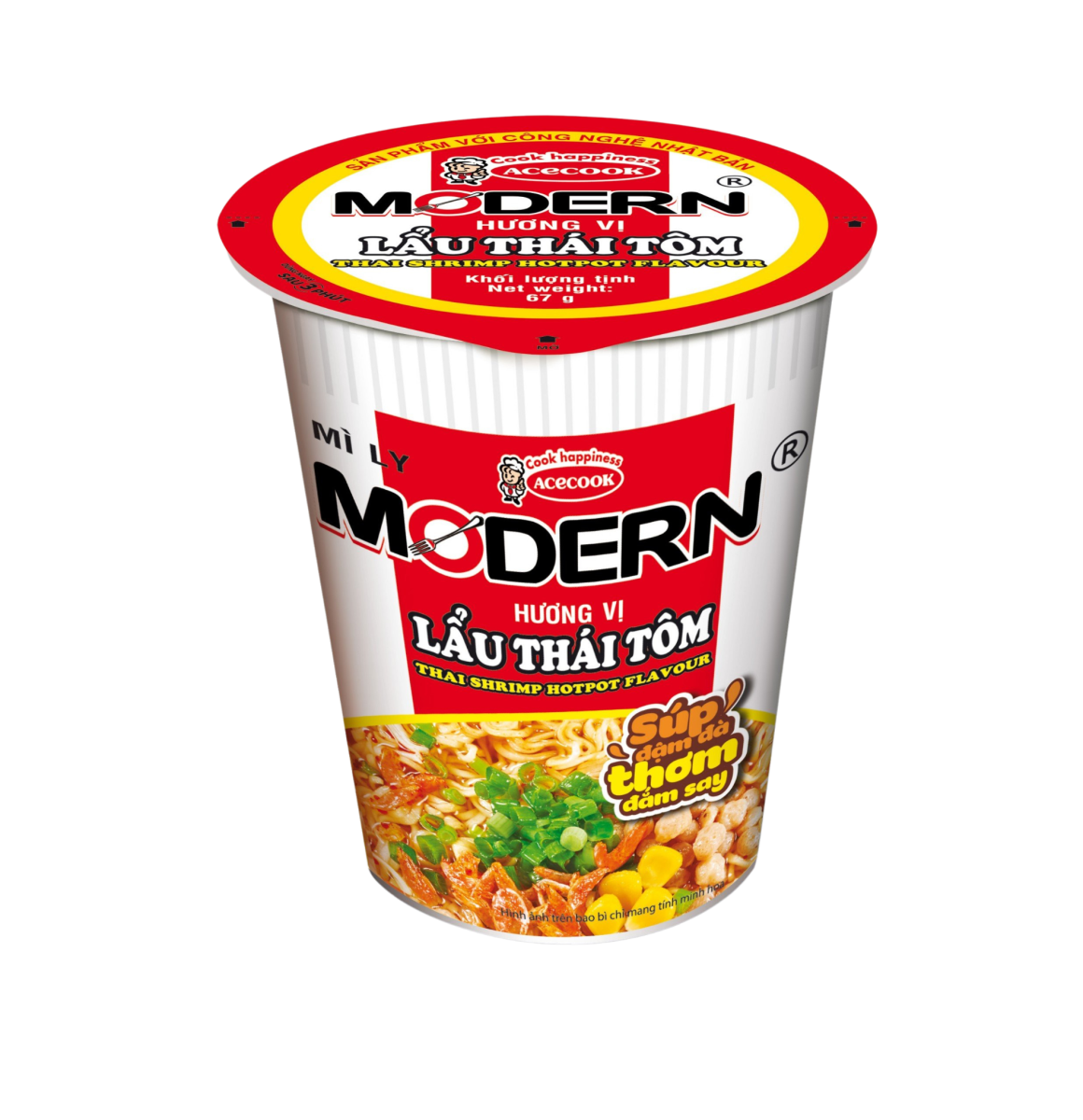 Acecook Thai Shrimp Hotpot Flavor Cup Noodle - A&E Foodstore