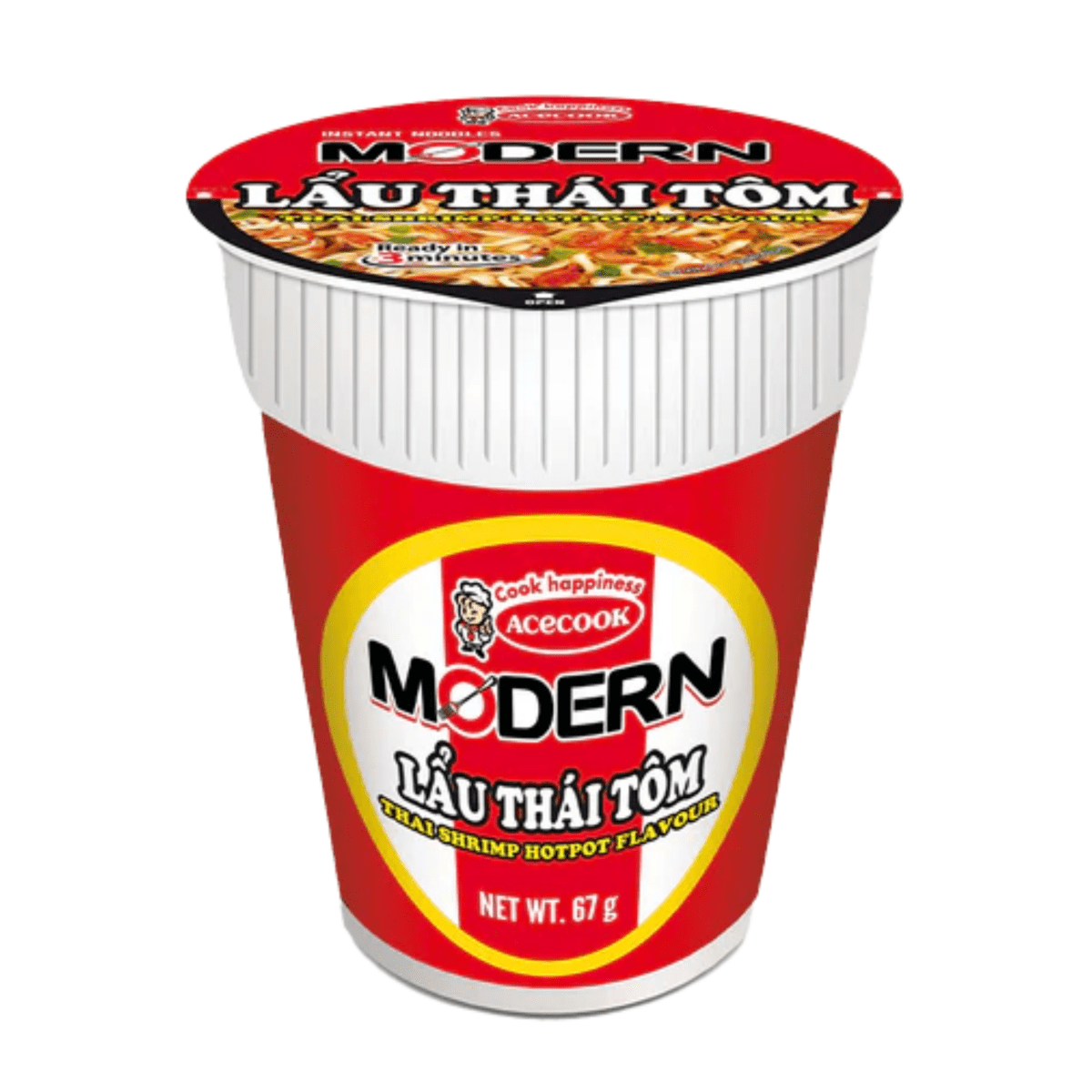 Acecook Thai Shrimp Hotpot Flavor Cup Noodle - A&E Foodstore