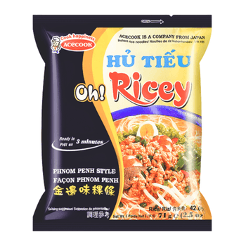 [Acecook]Oh Ricey PhnomPenh Style Noodles - 71g - A&E Foodstore