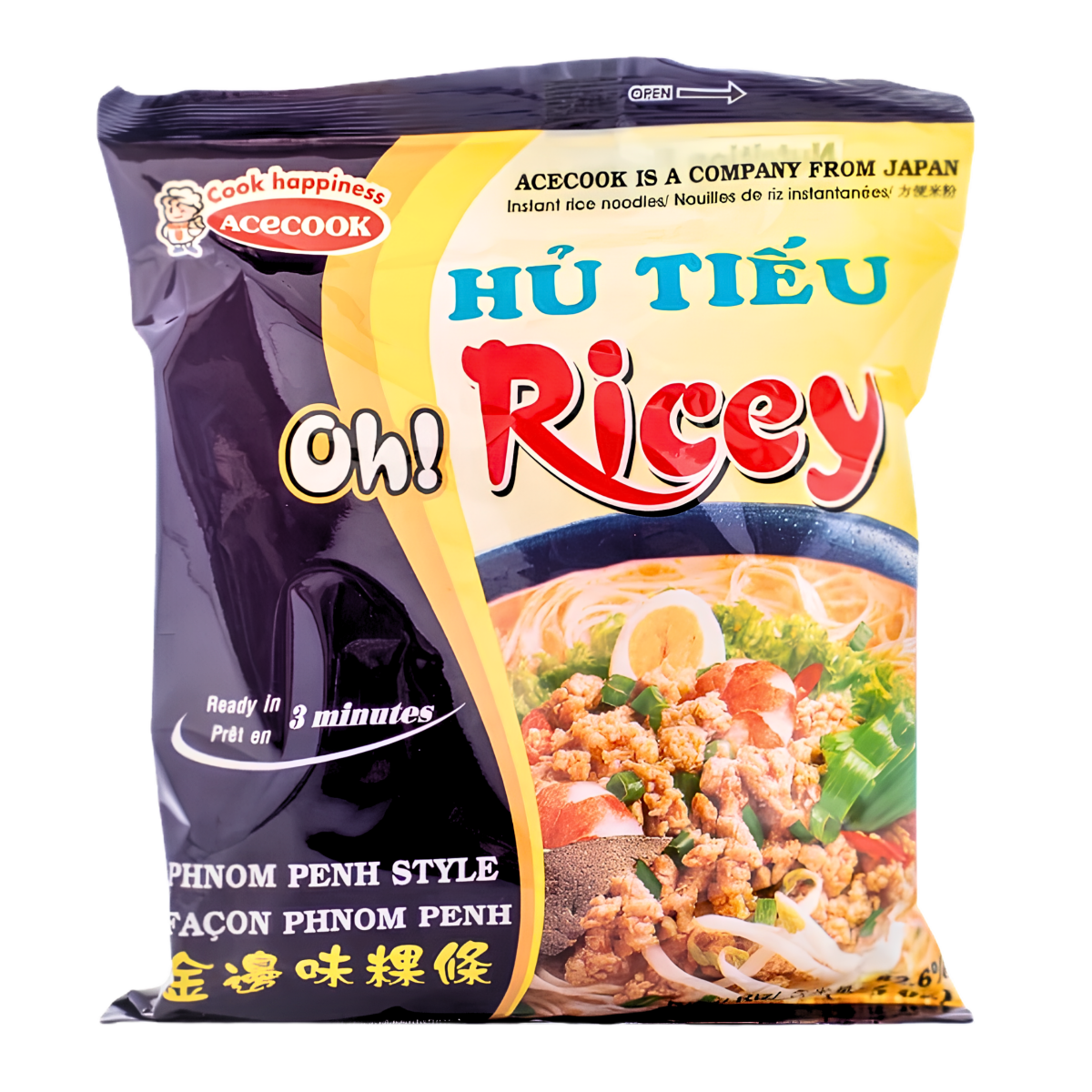 [Acecook]Oh Ricey PhnomPenh Style Noodles - 71g - A&E Foodstore