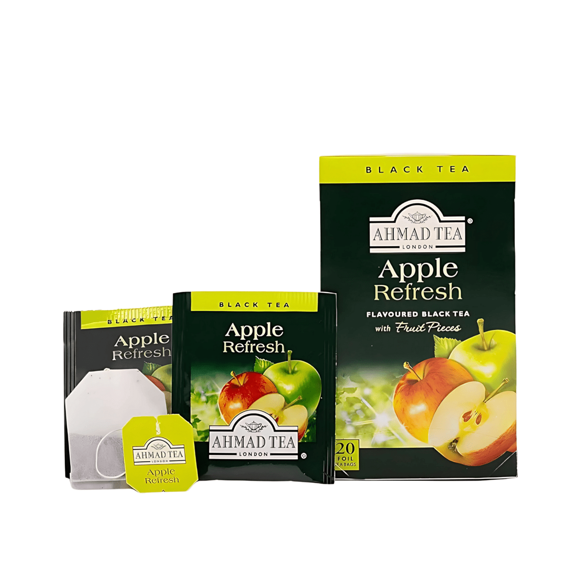 AHMAD TEA - Apple Refresh Black Tea (20 Tea Bags) - A&E Foodstore