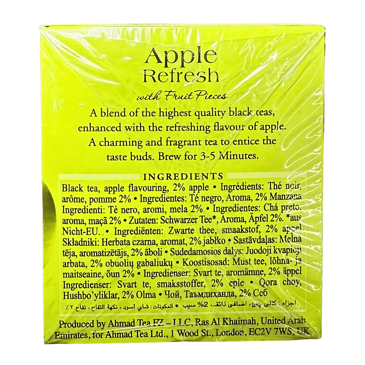AHMAD TEA - Apple Refresh Black Tea (20 Tea Bags) - A&E Foodstore